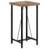 Mesa alta de hierro y madera maciza reciclada 55x55x107