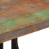 Mesa alta de hierro y madera maciza reciclada 55x55x107