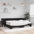 Sofá cama nido con colchón terciopelo negro 90x190