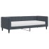 Sofá cama con colchón terciopelo gris oscuro 80x200