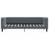 Sofá cama con colchón terciopelo gris oscuro 80x200