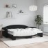 Sofá cama nido con colchón terciopelo negro 80x200