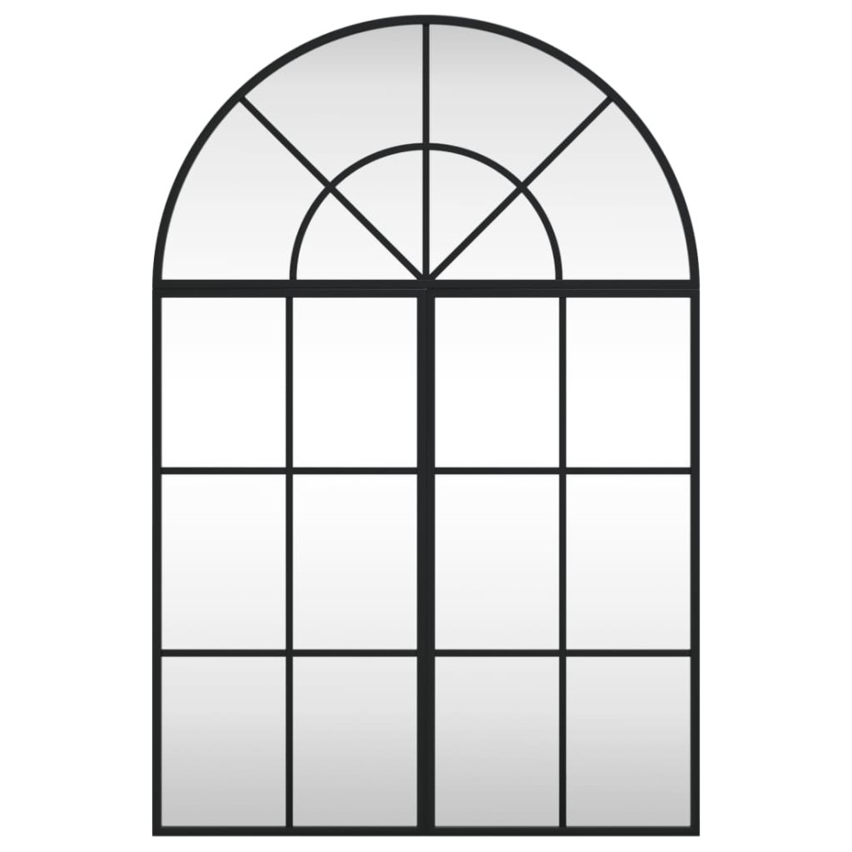 Espejo de pared arco de hierro negro 60x90