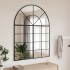 Espejo de pared arco de hierro negro 100x130