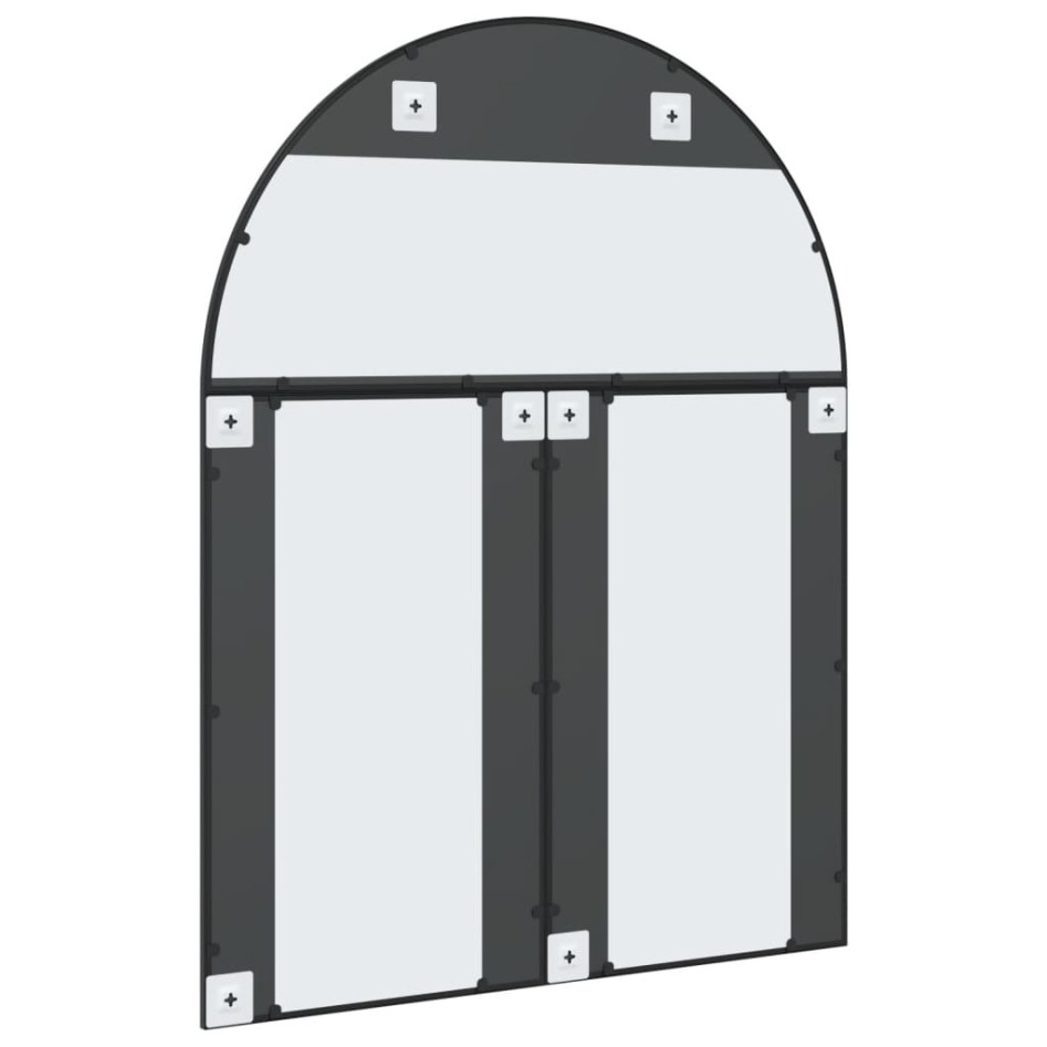 Espejo de pared arco de hierro negro 100x130