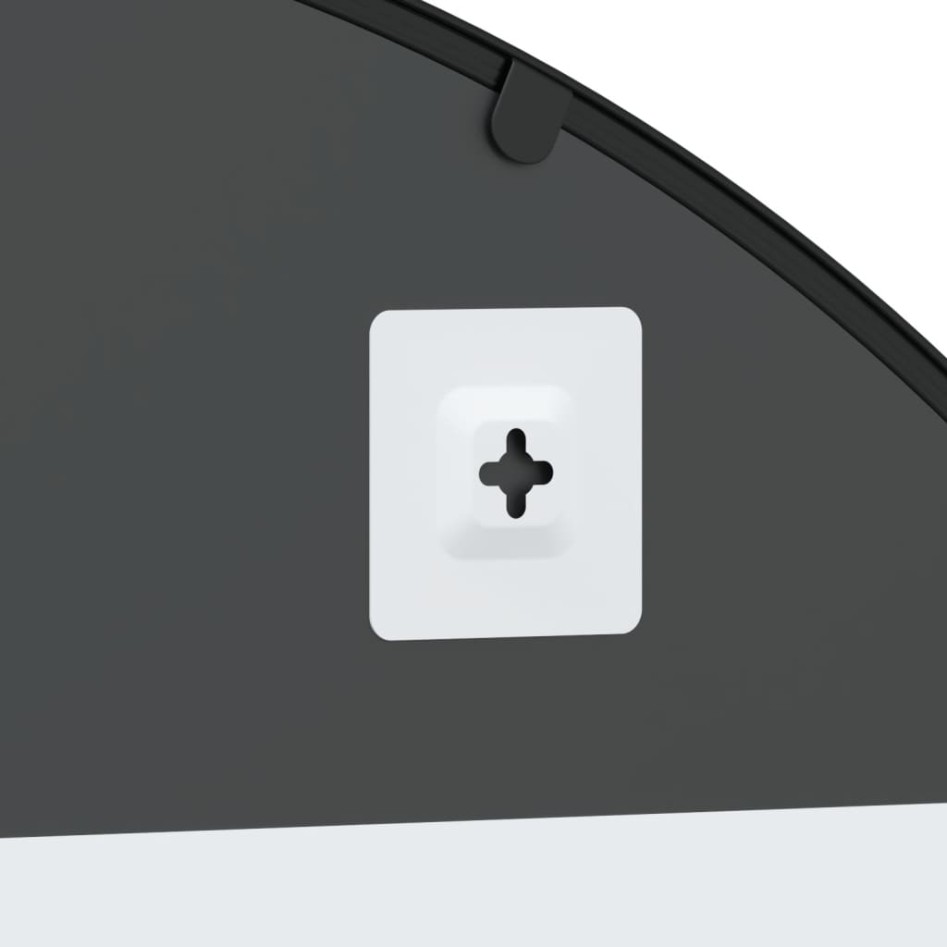 Espejo de pared arco de hierro negro 100x130