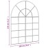 Espejo de pared arco de hierro negro 100x130