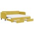 Sofá cama nido con cajones terciopelo amarillo 90x200