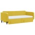 Sofá cama nido con cajones terciopelo amarillo 90x200