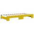 Sofá cama nido con cajones terciopelo amarillo 90x200
