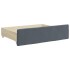 Sofá cama nido con cajones terciopelo gris oscuro 90x190