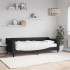 Sofá cama con colchón tela negro 80x200