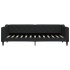 Sofá cama con colchón tela negro 80x200