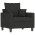 Sillón de tela negro 60