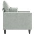 Sillón de terciopelo gris claro 60