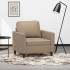Sillón cuero sintético color capuchino 60