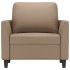 Sillón cuero sintético color capuchino 60