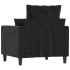 Sillón de terciopelo negro 60