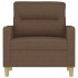 Sillón de tela marrón 60