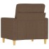 Sillón de tela marrón 60