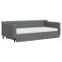 Sofá cama nido con cajones tela gris oscuro 90x190