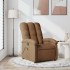 Sillón reclinable con masaje de tela