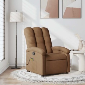 Sillón reclinable con masaje de tela