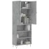 Aparador alto madera contrachapada gris hormigón 69,5x34x180