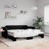 Sofá cama nido con colchón tela negro 100x200