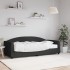 Sofá cama con colchón tela negro 90x190