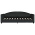 Sofá cama con colchón tela negro 90x190