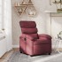 Sillón reclinable de tela rojo