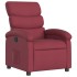 Sillón reclinable de tela rojo
