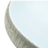 Lavabo sobre encimera ovalado cerámica gris y azul 59x40x15