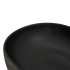 Lavabo sobre encimera ovalado cerámica gris y negro 59x40x14