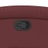 Sillón reclinable de cuero sintético rojo