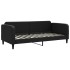 Sofá cama nido con colchón tela negro 90x200