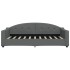 Sofá cama con colchón tela gris oscuro 90x190