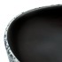 Lavabo sobre encimera ovalado cerámica negro y azul 47x33x13