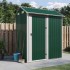 Cobertizo de jardín acero galvanizado verde 192x152,5x237
