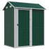 Cobertizo de jardín acero galvanizado verde 192x152,5x237