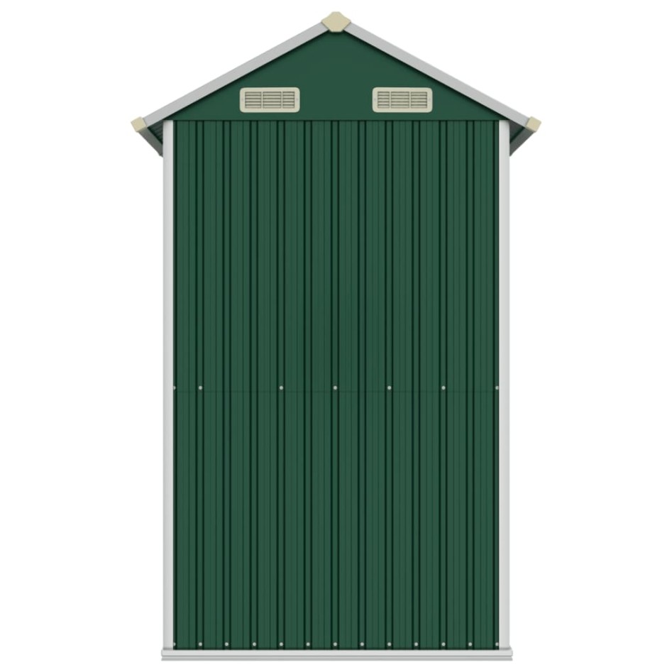 Cobertizo de jardín acero galvanizado verde 192x152,5x237