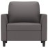 Sillón cuero sintético gris 60