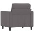 Sillón cuero sintético gris 60