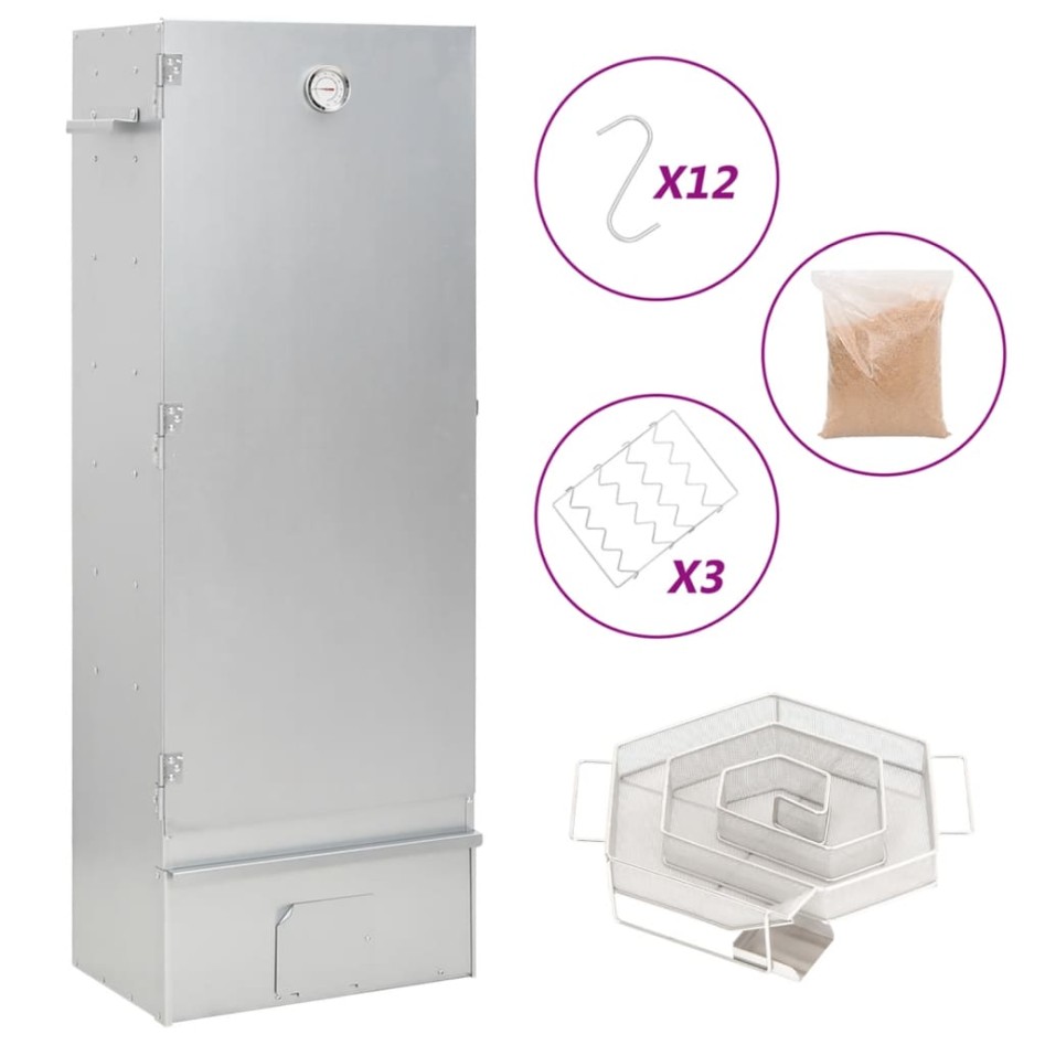 Horno ahumador de BBQ con generador humo frío acero