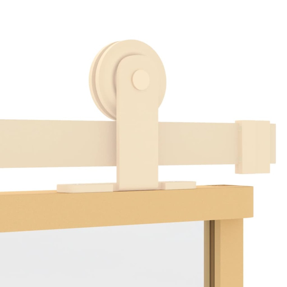 Puerta corredera dorada de vidrio ESG transparente y