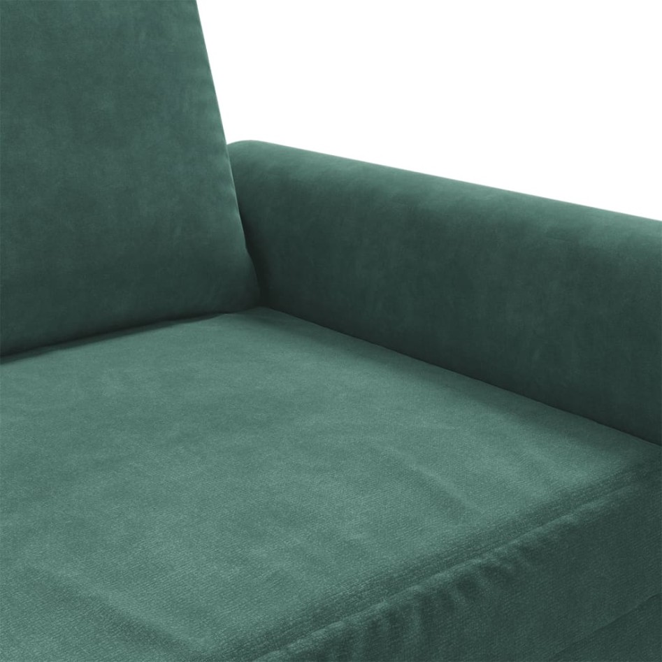 Sillón de terciopelo verde oscuro 60