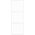 Puerta corredera vidrio templado y aluminio blanca 76x205