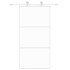 Puerta corredera vidrio templado y aluminio blanca 102,5x205