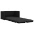 Sofá cama de suelo 2 en 1 tela negro 112x174x55